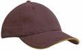 FRONT VIEW OF BASEBALL CAP MAROON/GOLD